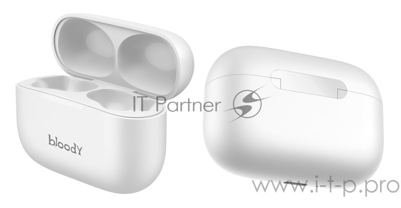 Наушники TWS A4Tech Bloody M30 белый, внутриканальные, Bluetooth, до 22 ч