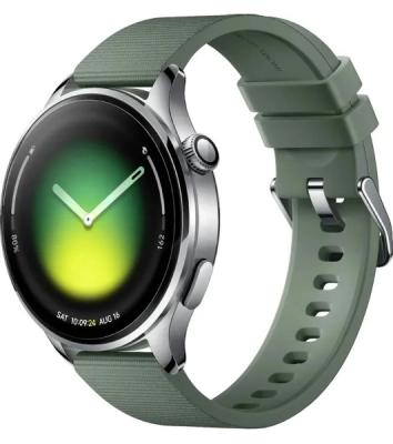 Умные часы Xiaomi Xiaomi Watch 5, 1.54" AMOLED, 5G, USB Type-C, защищённый корпус, серебристый / зеленый