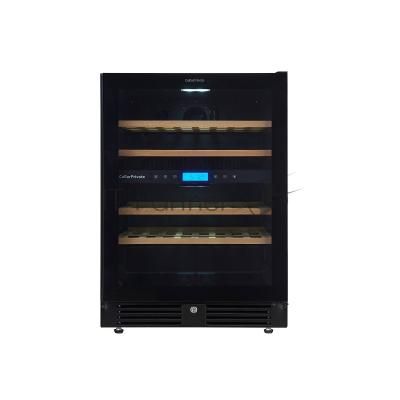 Винный шкаф встраиваемый Cellar Private CP043-2TBH чёрный, 129 л, 2 отсека, 43 бут.