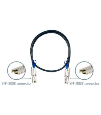 Кабель SAS для QNAP CAB-SAS10M-8088 Кабель mini SAS (SFF-8088), 1 метр
