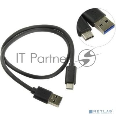 Кабель USB 3.0 Type-C, Am -> Cm (24pin), 0.5 м, черный ORIENT UC-305