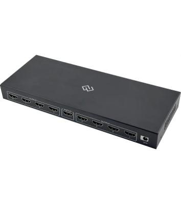 Сплиттер аудио-видео Digma DHSP-v2x8 HDMI (f)/8xHDMI (f) черный