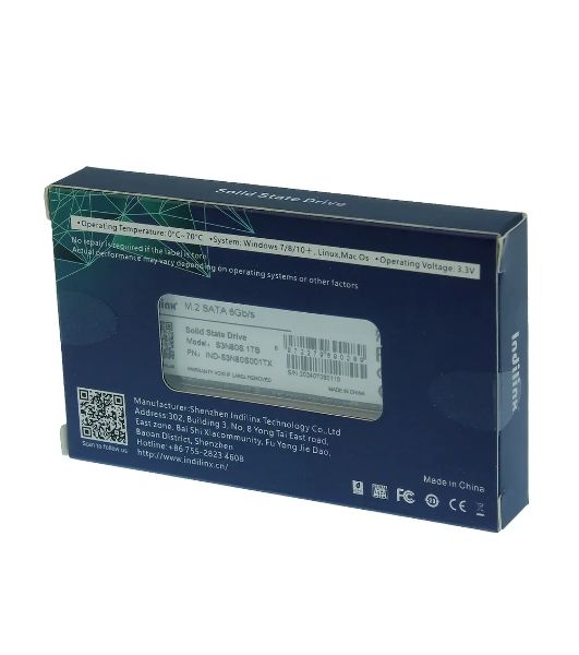 Накопитель SSD Indilinx IND-S3N80S 1ТБ, M.2 2280, SATA III, M.2, R/W 530/450