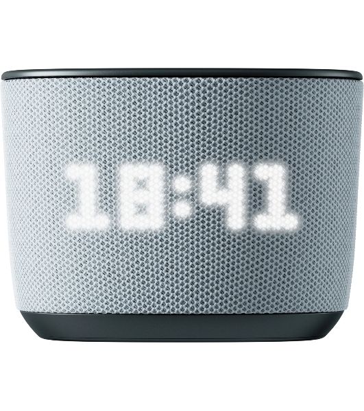 Умная колонка Sber Boom Home, 8Вт, с экраном, 1 динамик, часы, мультирум, TWS, Zigbee хаб, Wi-Fi, Bluetooth 5.0, Zigbee, Салют, серый