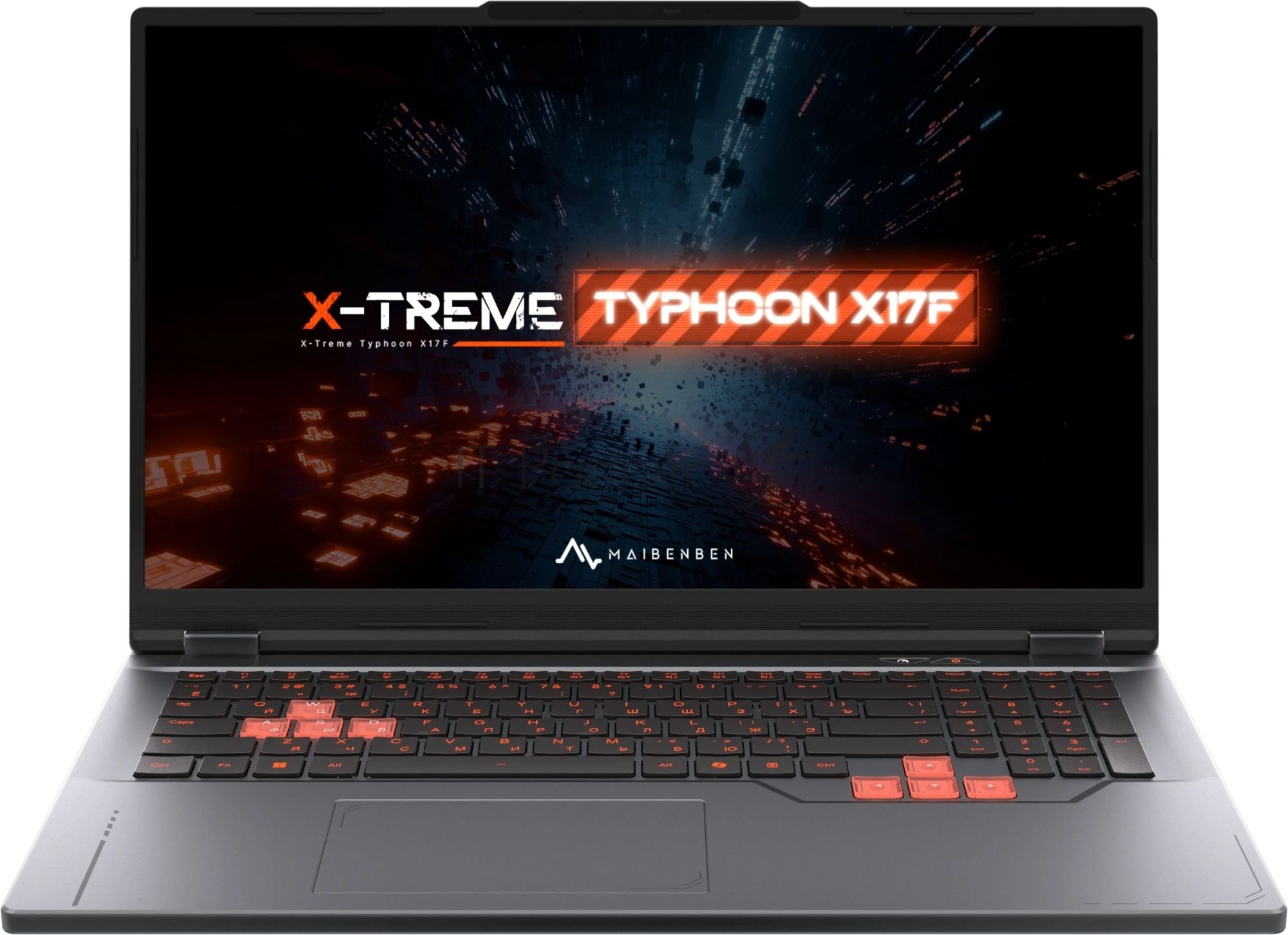 Ноутбук Maibenben X17F-R77435/17.3"/IPS/AMD Ryzen 7 7445HS/16Gb/1Tb SSD/NVIDIA GeForce RTX 3050 4Gb/Linux/серый/2.6kg