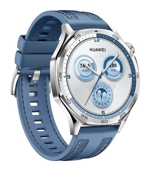Умные часы Huawei Watch GT 5, 1.43" AMOLED, Bluetooth, NFC, GPS, IP69K, синий