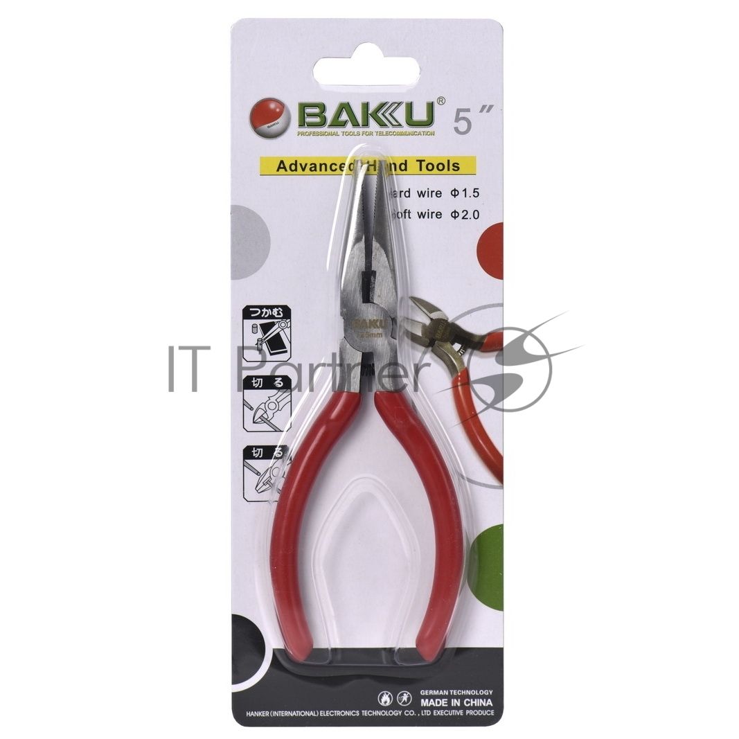 Плоскогубцы изогнутые (утконосы) BAKU BK-055
