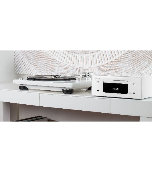 Проигрыватель винила Denon DP-400F, частично автоматический, белый