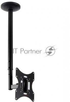 Кронштейн потолочный ARM media LCD-1000 для ЖК ТВ 10"-37", 2 ст. свободы, VESA 75/100/100*200/200, max 30 кг черный