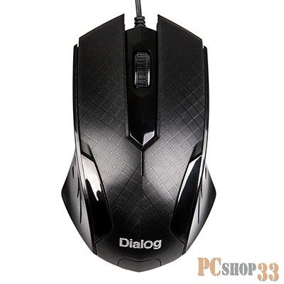 Мышь проводная Dialog Pointer MOP-07U черный, 800 dpi, USB, кнопки - 3