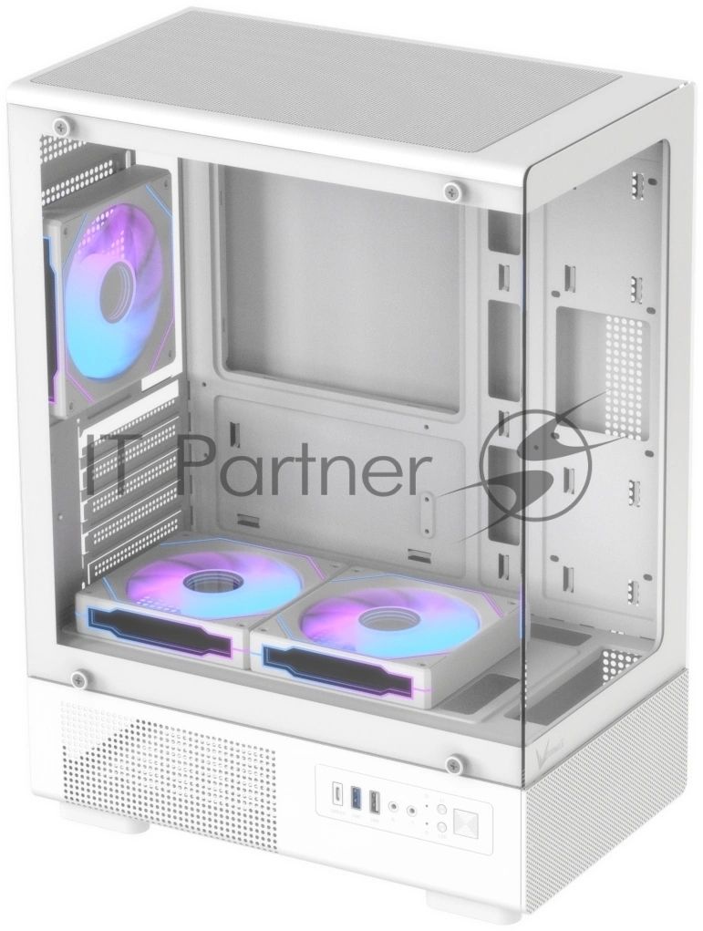 Корпус Formula Crystal Z1CM Plus AR v2 белый без БП mATX 2x120mm 1xUSB2.0 1xUSB3.0 audio bott PSU