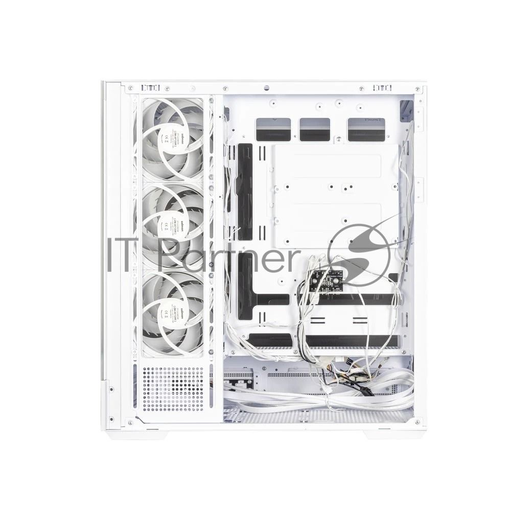 Компьютерный корпус ZALMAN P40 DS, ATX, белый, WINDOW, 9.1-inch LCD screen, 2xCombo(2.5” or 3.5”), 1x2.5”, 1xUSB TYPE-C, 2xUSB 3.0, SIDE 3x120мм ARGb, REAR 1x120мм ARGb