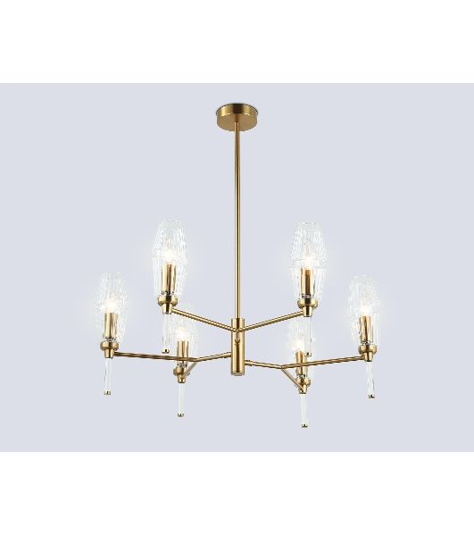 Люстра Ambrella light LH55201/6 BS/CL латунь/прозрачный E14*6 max 40W D660*520