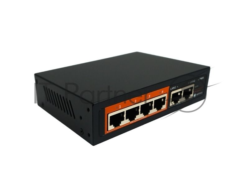Коммутатор Optimus U1IC-4F/2F, 4×100 Мбит/с PoE+ + 2×100 Мбит/с Uplink, настраиваемый