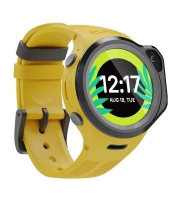 Детские умные часы Elari KidPhone 4GR M, 1.3" IPS, 4G, Wi‑Fi, Bluetooth 3.0, IP67, желтый