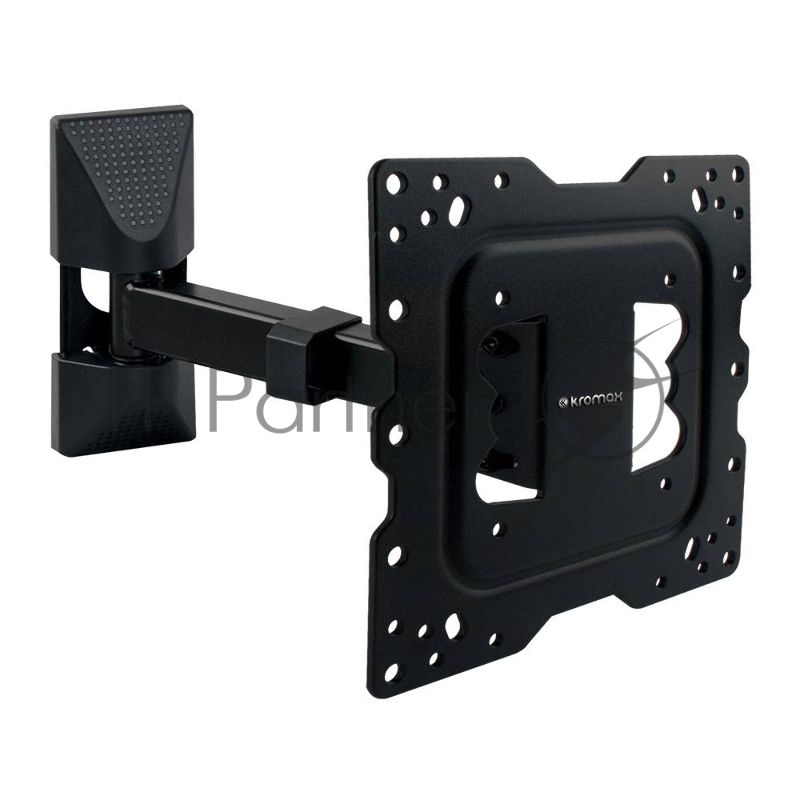Кронштейн Kromax DIX-17 BLACK (для LED/LCD телевизоров 22"-55", max 30 кг, настенный, 4 ст свободы, наклон ±15°, поворот 180°, от стены 63-300 мм, max VESA 400x400 мм, вращение экрана ±5°, съемная монтажная пластина, кабель-канал, 5 шт/уп.)