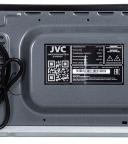 Микроволновая печь JVC JK-MW146M черный/серебристый, 20 л, 700 Вт, переключатели - поворотный механизм