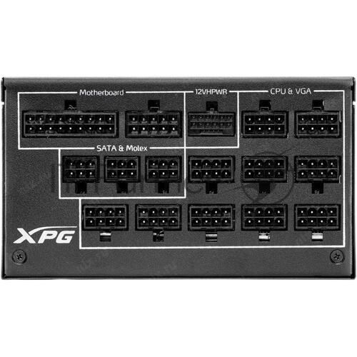 Блок питания ADATA XPG CYBERCORE II 1300W RTL (CYBERCOREII1300P-BKCEU), 1300Вт, 80 PLUS Platinum, 120мм, модульный, черный