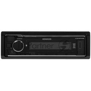 Автомагнитола Kenwood KMM-BT408, 1 DIN, Bluetooth, USB Type-A, AUX, съёмная панель