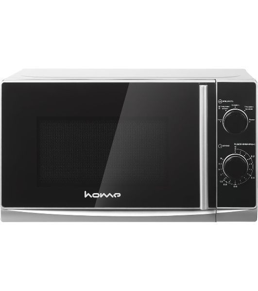 Микроволновая печь home HMM207ES черный/серебристый, 20 л, 700 Вт, переключатели - поворотный механизм