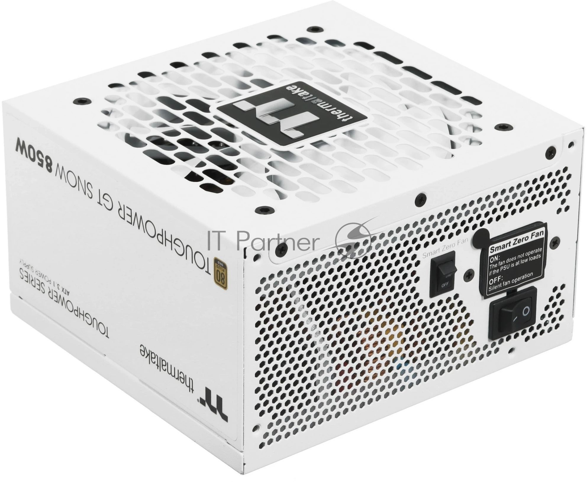 Блок питания Thermaltake Toughpower GT 850W Snow, 850Вт, 80+ Gold, 120мм, модульный, белый