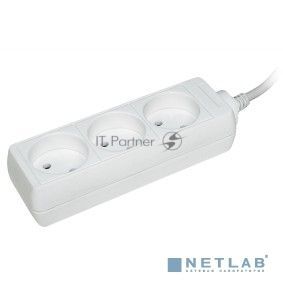 Удлинитель 3х1.5 м без заземл. 10А IP20 У3 2P ИЭК WYP10-06-03-01-N