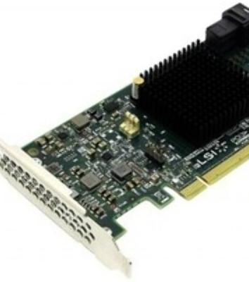 RAID-контроллер Broadcom LSI MegaRAID SAS 9341-4i SGL (LSI00419/05-26105-00(H) PCIe 3.0 x8 LP, SAS/SATA 12G, RAID 0,1,5,10,50, 4port(1хint SFF8643), 3008ROC, 5,