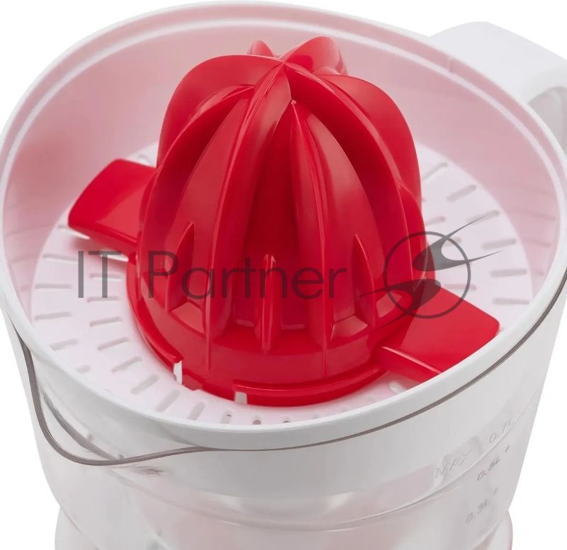 Соковыжималка Maxwell MW-1109(W) белый/красный, цитрусовая, 25 Вт, 700 мл, механическое