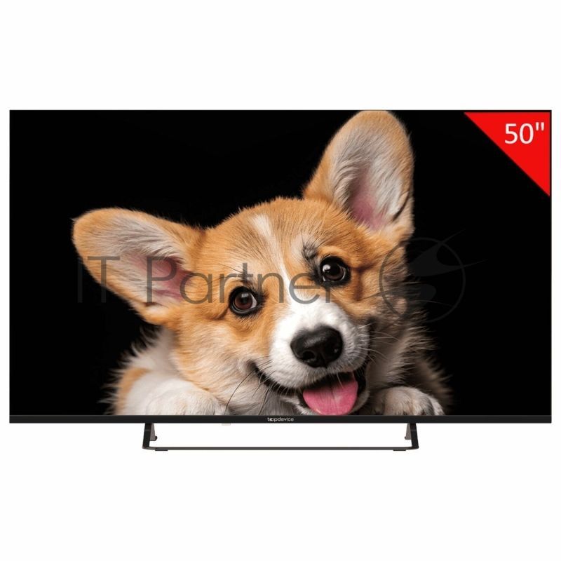 Телевизор TopDevice 50'' TDTV50CS03U_BK черный UHD Smart YaOS 1.5GB 8GB
