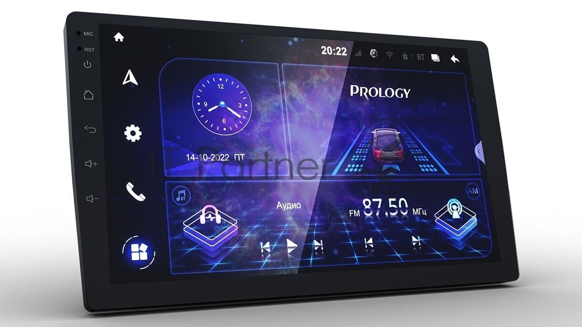 Автомагнитола Prology MPA-235 DSP, 2 DIN, 10.1", Android 10, Bluetooth, USB Type-A, AUX, GPS