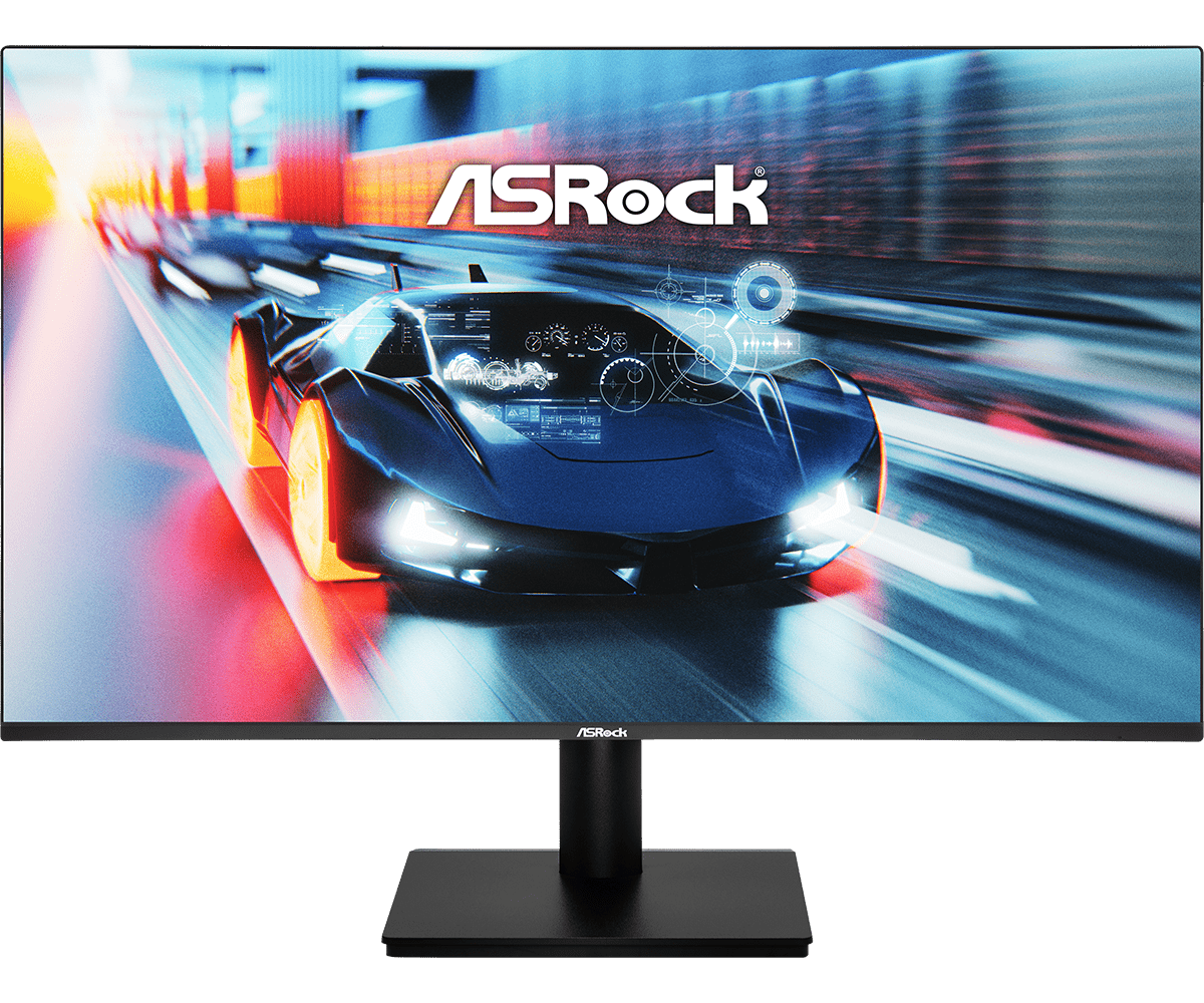 Монитор 27" ASRock CL27FFA IPS 1920x1080, 120 Гц, 1 мс (MPRT), 16:9, 300 кд/м², HDMI 1.4, VGA, Flicker Free, Low Blue Light, черный
