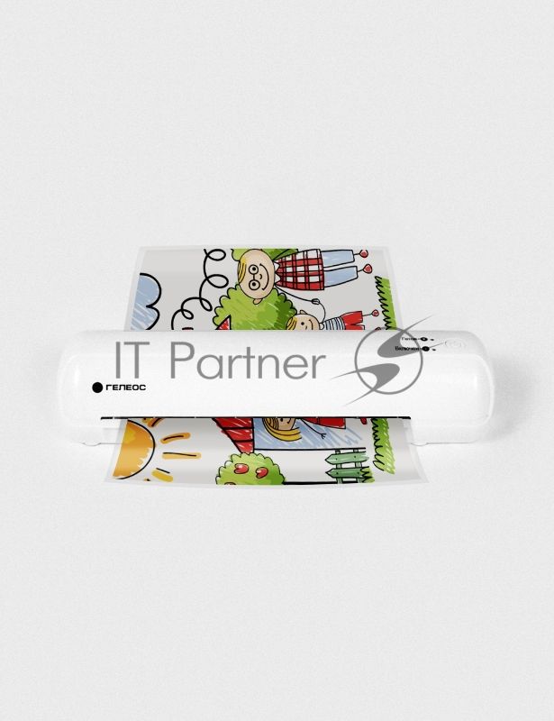 Ламинатор Гелеос ЛМ-А4Мини белый A4 (75-150мкм) 32см/мин (2вал.) лам.фото