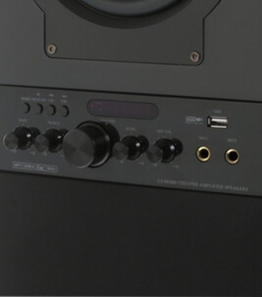 Акустическая система Nakatomi OS-74 BLACK 2.0, 120W RMS, Bluetooth, FM, USB, Караоке, пульт ДУ