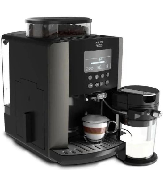 Кофемашина Krups Arabica Latte EA819E10 1450Вт черный/коричневый