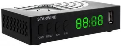Приставка для цифрового ТВ Starwind CT-220 черный, DVB-T2, DVB-T, DVB-C, HDMI, USB 2.0 х2 Приставка для цифрового ТВ Starwind CT-220 черный, DVB-T2, DVB-T, DVB-C, HDMI, USB 2.0 х2