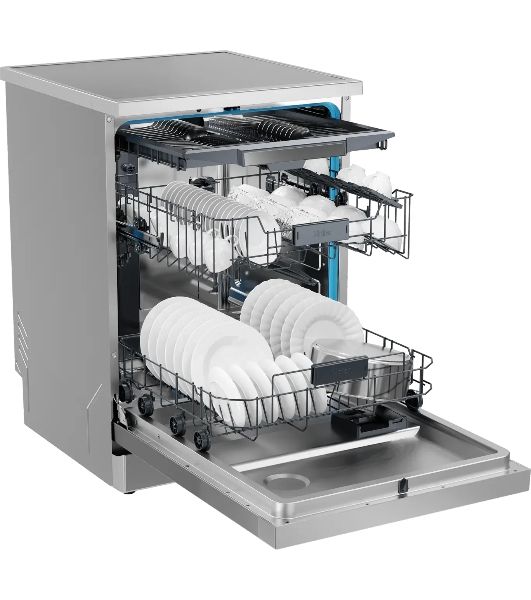 Посудомоечная машина Haier HDWE15-58CS2RU, серебристый, 59.8 см, 15 компл., сушка конденсационная, 49 дБ, класс A