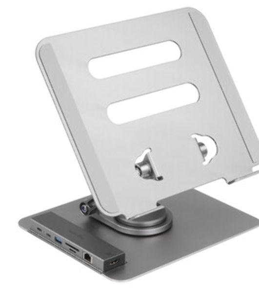 Док-станция HUB 8 in 1 Адаптер TypeC-->USB3.0, TC, (SD+TF), RJ-45, HDMI, PD TAU704