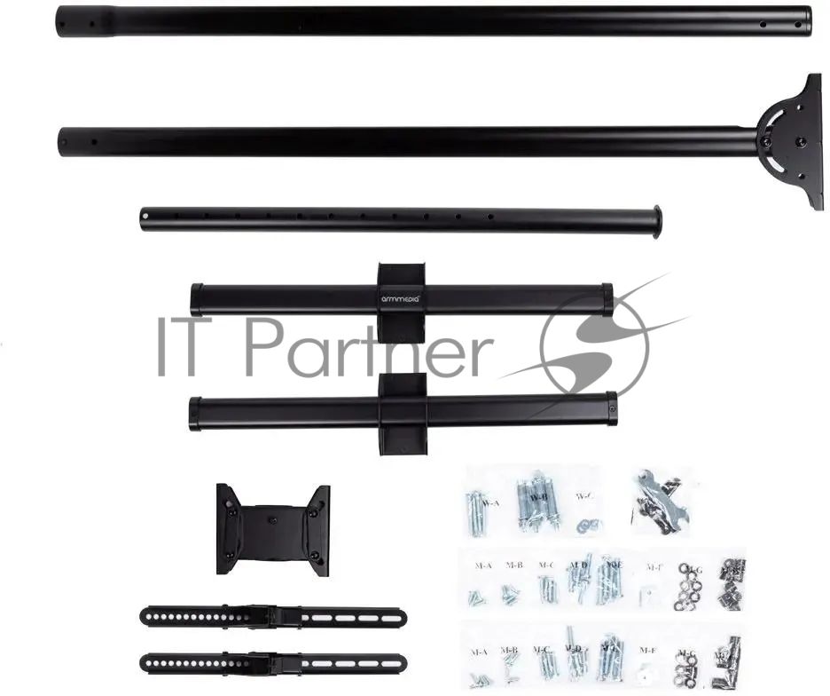 Кронштейн для телевизора Arm Media LCD-3050 черный, 32"-90" макс. 90 кг, потолочный, поворот и наклон
