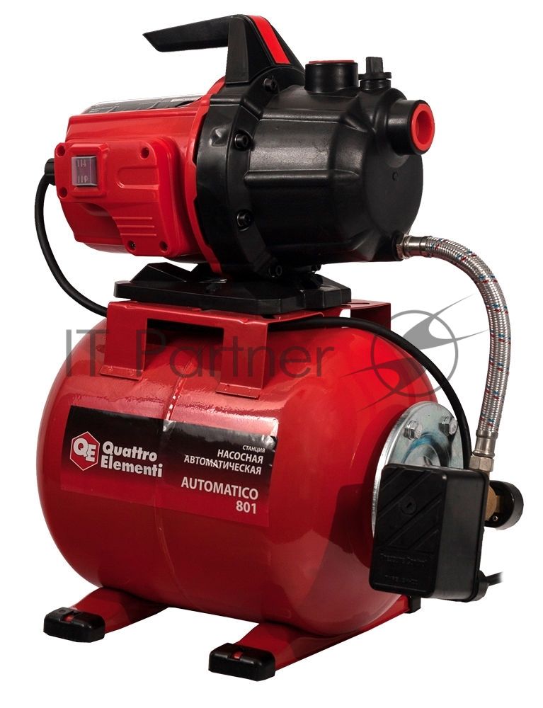 Насосная станция QUATTRO ELEMENTI Automatico 801  800Вт 3200л/ч для чистой 40м 12.95кг