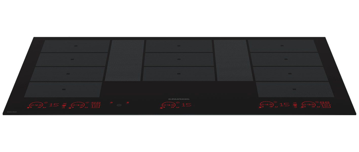 Индукционная варочная поверхность Grundig GIEI938980I, 13 конфорок, с зоной расширения, стеклокерамика, 7400 Вт