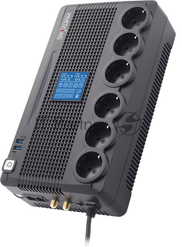 Источник бесперебойного питания Импульс Пионер 800 LCD, USB, CHRG USB, RJ45/11