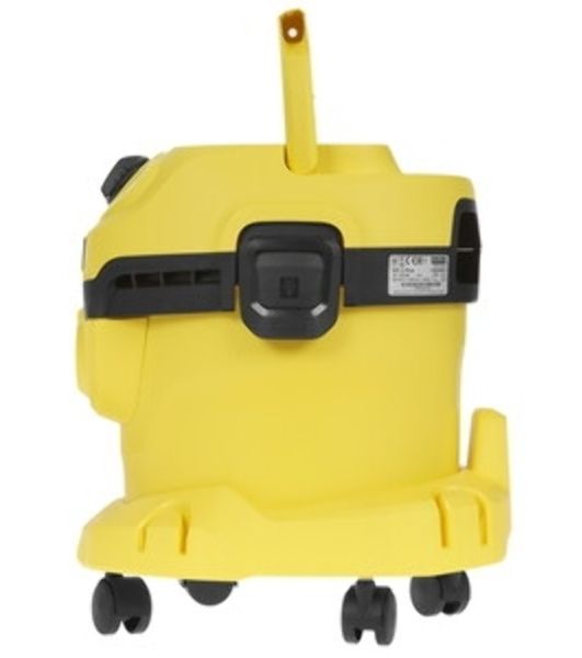 Строительный пылесос Karcher WD 2 Plus V-12/4/18 желтый, 1000 Вт, уборка сухая/сбор воды, пылесборник мешок/контейнер, 12 л