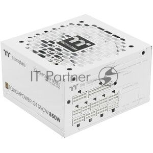 Блок питания Thermaltake Toughpower GT 850W Snow, 850Вт, 80+ Gold, 120мм, модульный, белый