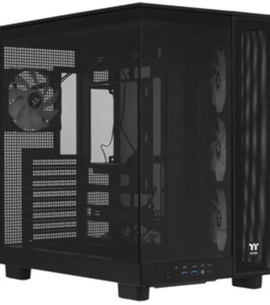 Компьютерный корпус Thermaltake View 380 XL TG ARGB черный без БП E-ATX 2x120мм 2xUSB3.0 audio bott PSU