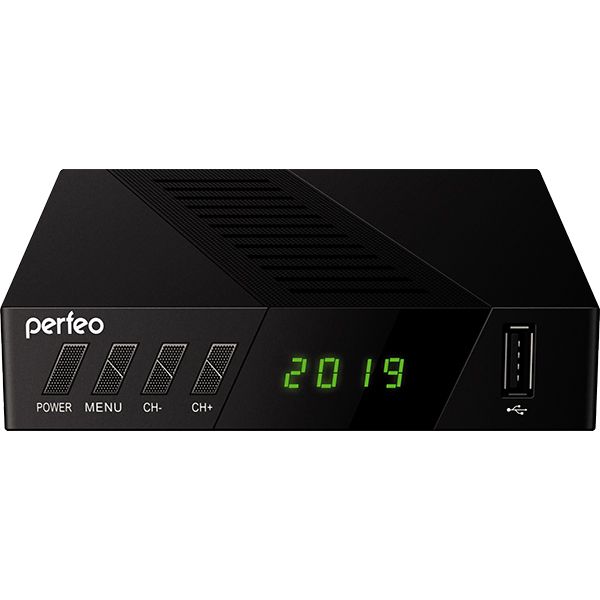 Приставка Perfeo DVB-T2/C приставка "STREAM-2" для цифр.TV, Wi-Fi, IPTV, HDMI, 2 USB, DolbyDigital, пульт ДУ PF_A4488