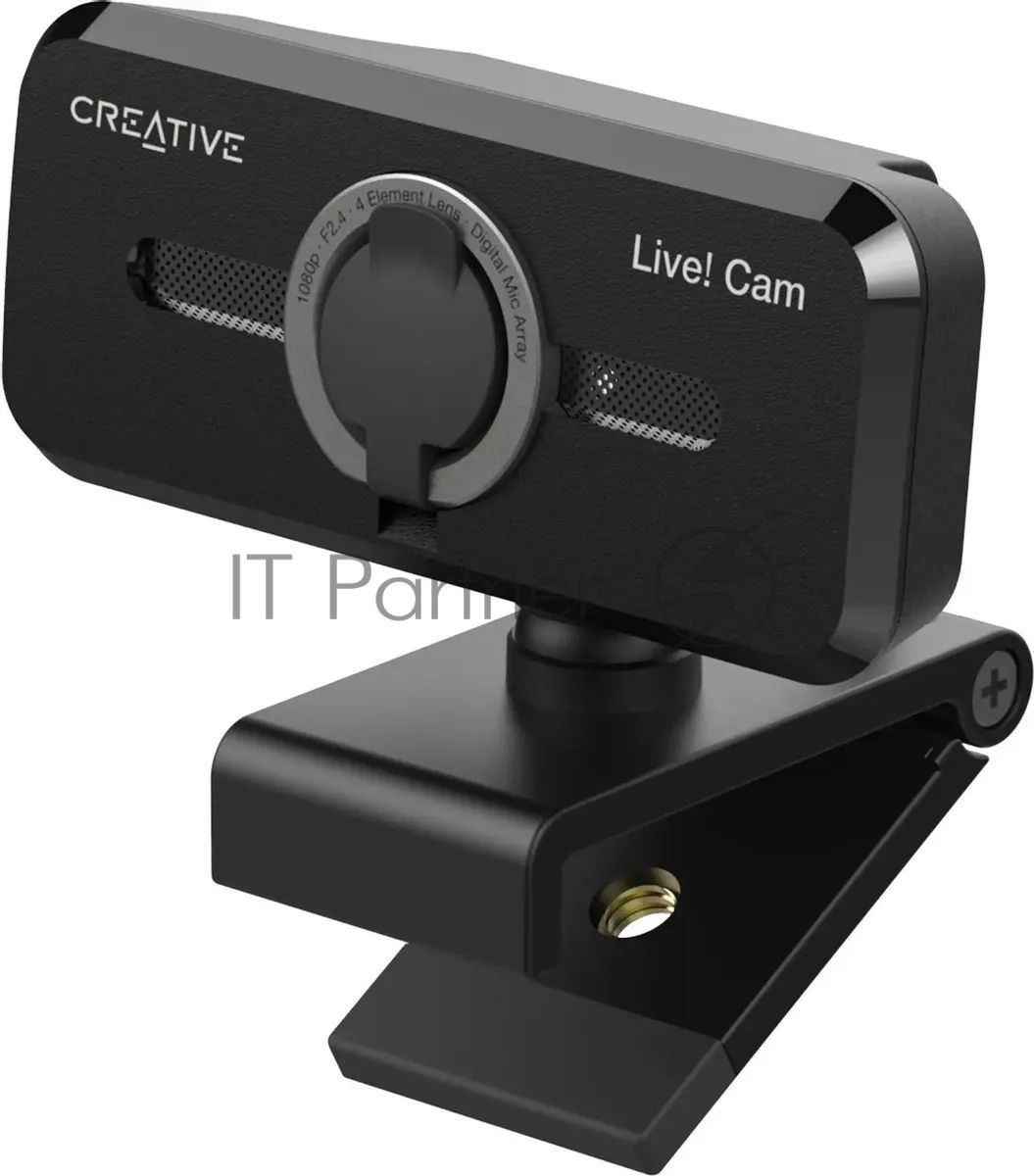 Веб-камера Creative Live! Cam Sync 1080p V2 1920x1080, 30 кадр/с, USB Type-A, микрофон, шторка приватности, универсальное крепление