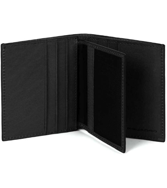 Картхолдер Piquadro Black Square PP1518B3R/N, натуральная кожа, черный