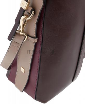 Деловая сумка женская Piquadro Circle CA4577W92/BORO с отделением для ноутбука 14" сливовая натур.кожа