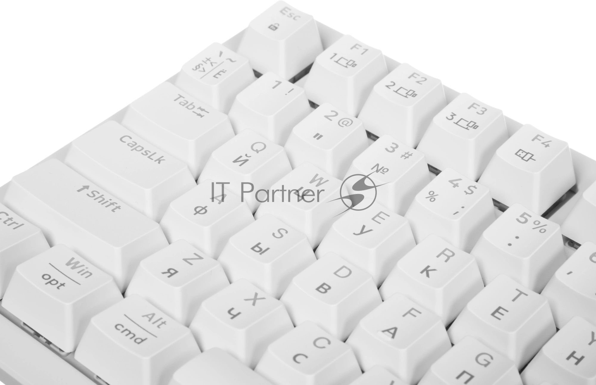 Клавиатура Logitech K868 гибридная, USB Type-A, Bluetooth, радиоканал, белый