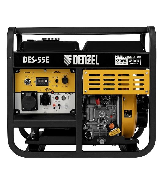 Электрогенератор дизельный Denzel DES-55E, 5.5 кВт, 110 дБ, 108.4 кг